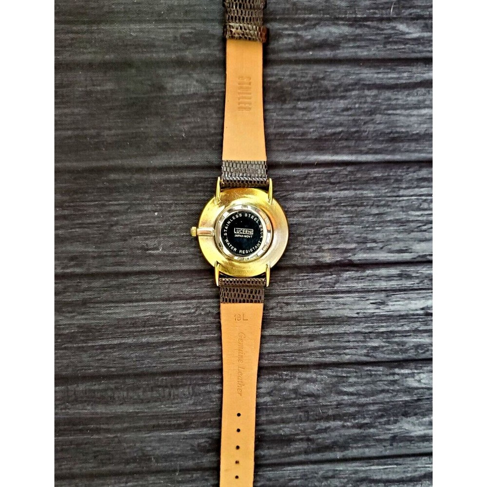 EXTREMELY Rare Vintage Lucerne Swiss Inspired Split Case Watch Bubble Crystal - Picture 6 of 15